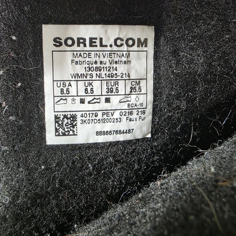 Sorel Caribou‎ Waterproof Winter Boots Olive Green NL1495-214 Womens 8.5